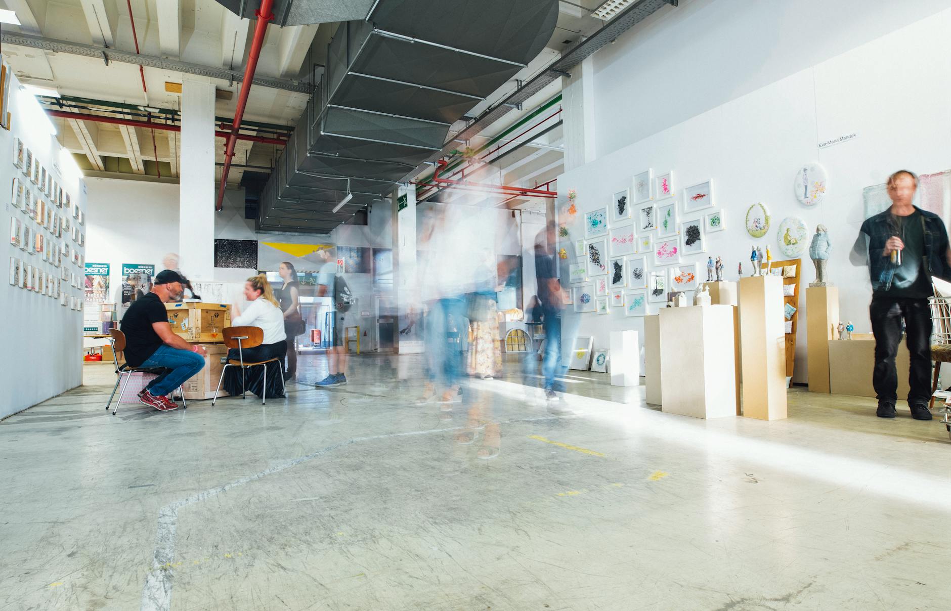 The white-walled main gallery at Lumina Contemporary