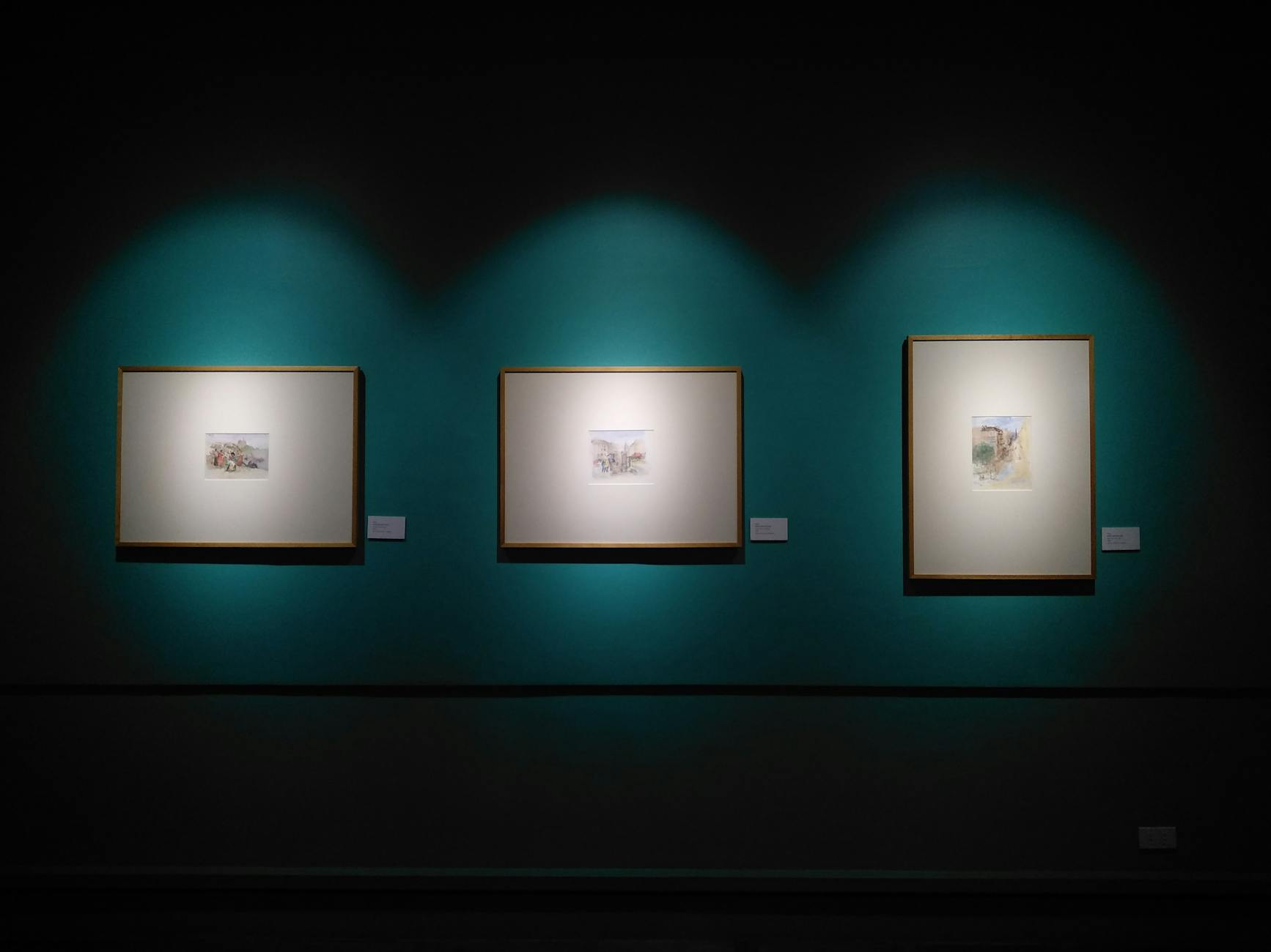 Photography exhibition with black and white prints