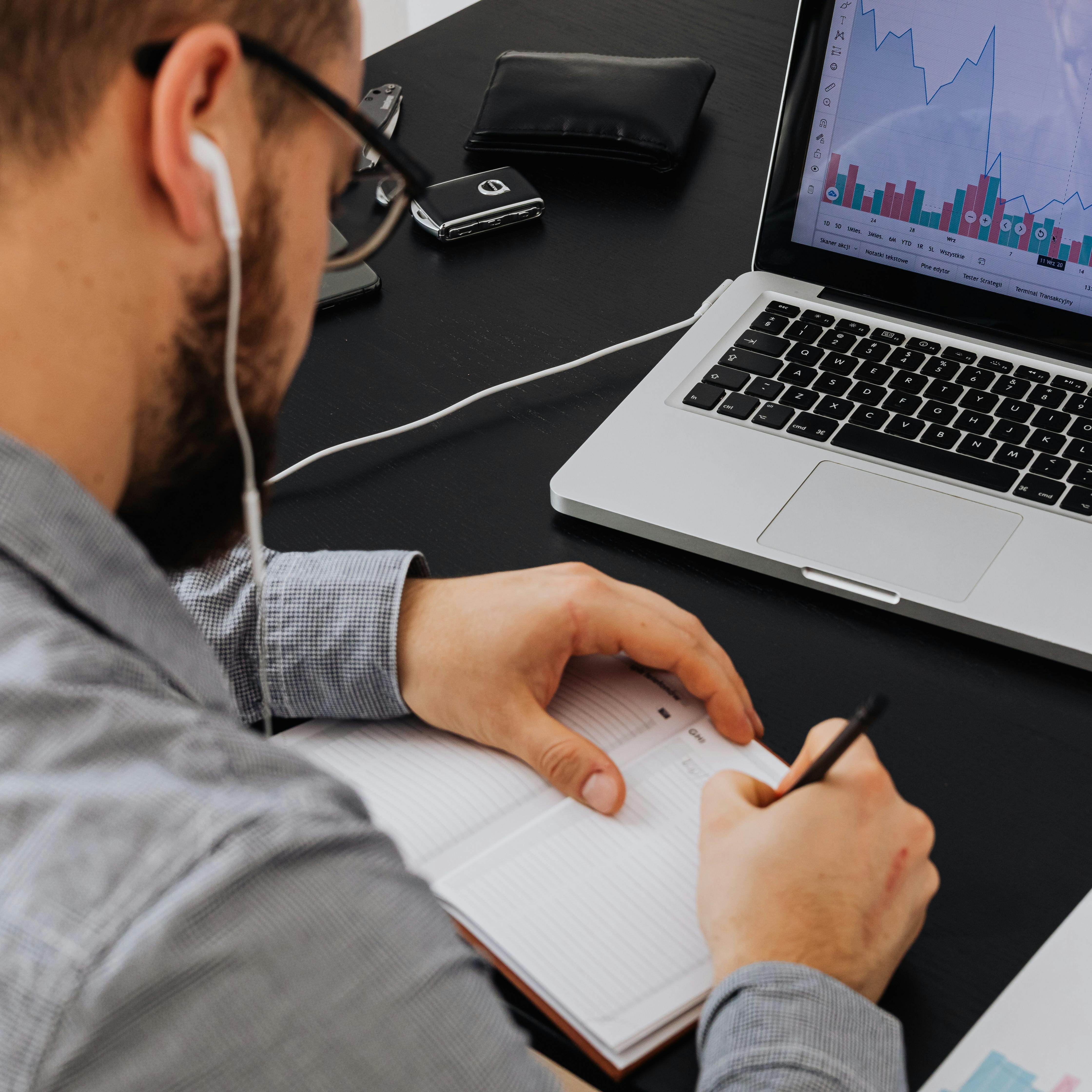 Marketing strategist analyzing campaign performance dashboards