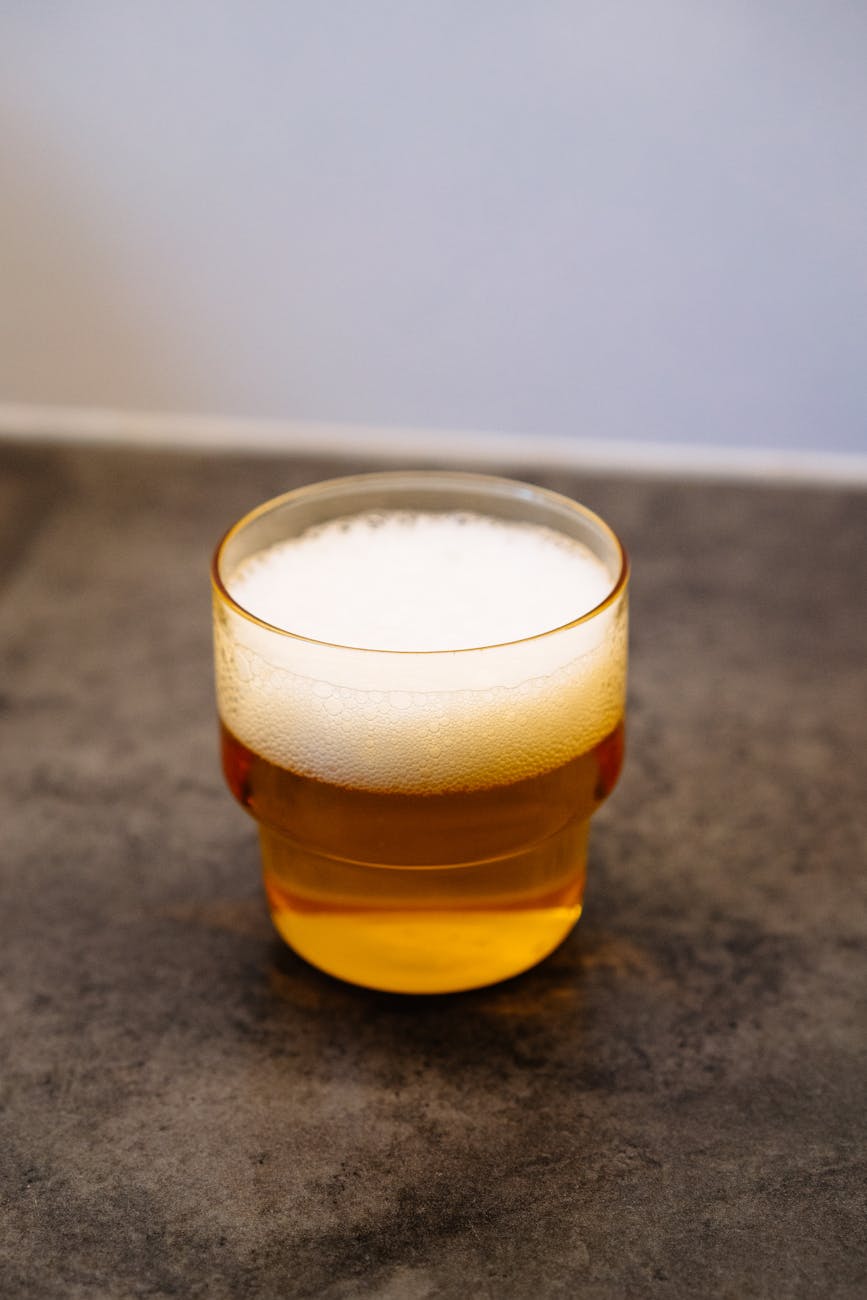 A flight of four Iron Peak craft beers