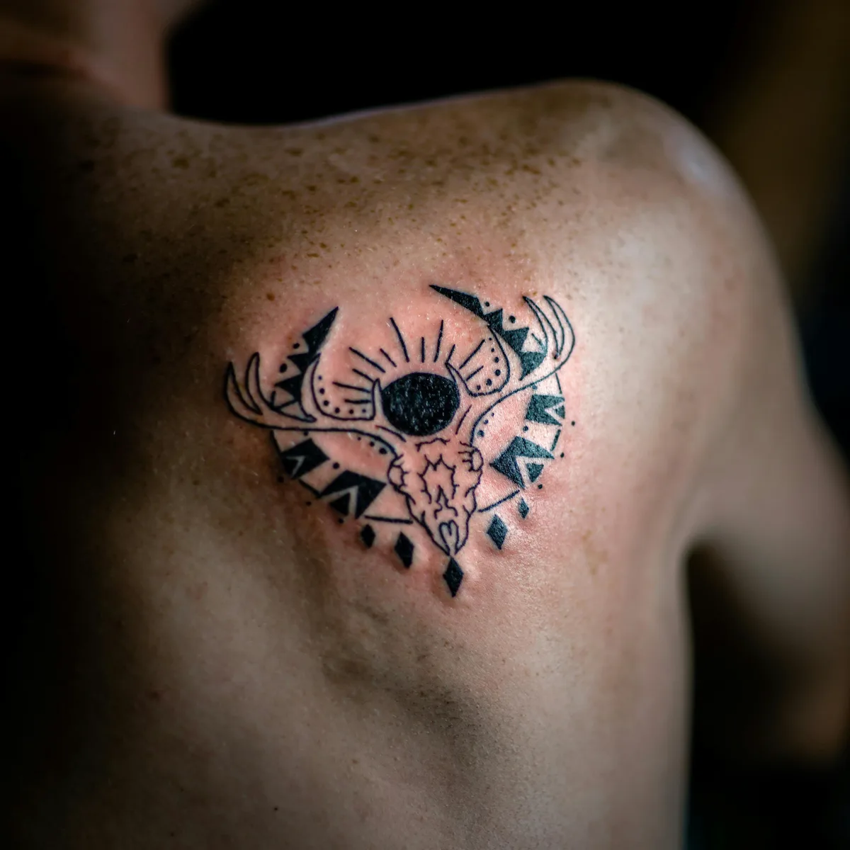 Healed Japanese-style sleeve tattoo showing rich color saturation and fine detail linework