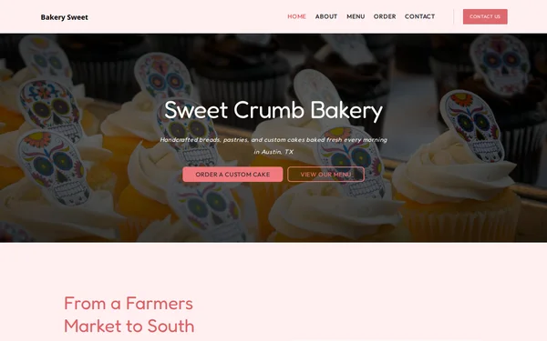 Bakery Sweet template preview