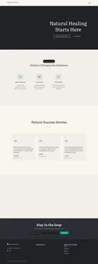 Chiropractor Wellness template preview