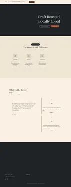 Coffee Shop Artisan template preview