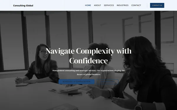 Consulting Global template preview