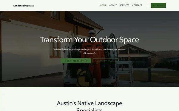 Landscaping Natural template preview