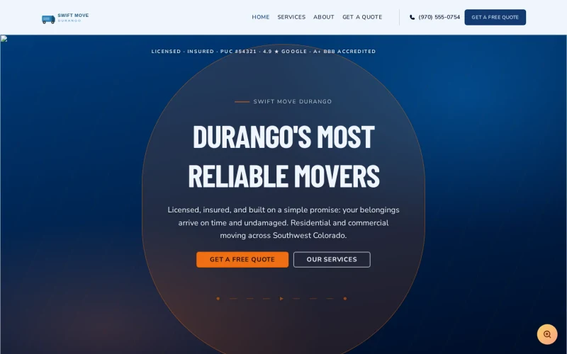 Moving Company Swift template preview