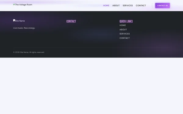 Music Venue Neon template preview