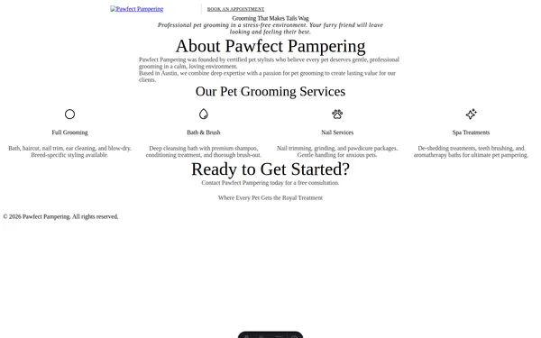 Pet Grooming Playful template preview