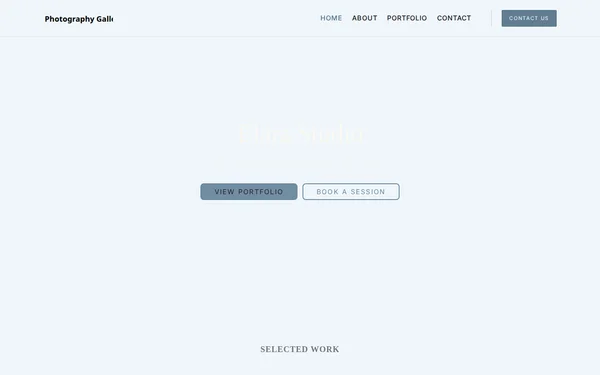 Photography Gallery template preview