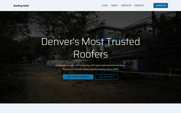 Roofing Solid template preview